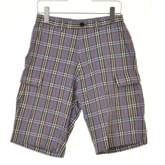【BURBERRYBLACKLABEL】ノバチェック カーゴハーフパンツ