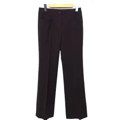 アイシービー iCB フレア パンツ ブーツカット センタープレス 無地 シンプル 9 ダークブラウン 茶 /HT21のサムネイル