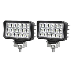 led作業灯 投光器 ワークライト 路肩灯 タイヤ灯 12v24V 広角 拡散 コンパクト 小型 角型 18ｗ ライト 車 軽トラ トラック 重機 荷台灯 投光器 船 デッキライト サーチライト 集魚灯 防水 補助灯 前照灯 バックランプ m 35c17c7aのサムネイル