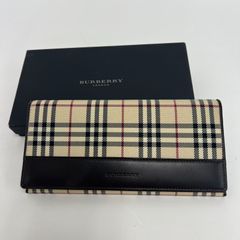BURBERRY 長財布 ノバチェック レザー - メルカリ