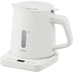 [山善] 電気ケトル 電気ポット 1.0L 1200W 一人暮らし 二人暮らし 湯こぼれ防止 温度調節 保温 空焚き防止 オートオフ機能 お手入れ簡単 ホワイト YKU-SC1210J(W) [ホワイト] [2)温度調節付き]のサムネイル