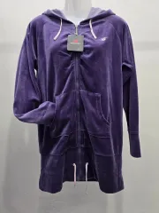 ニューバランス レディース ベルベット WHO ジップアップ トレーナー ジャケット PURPLE パープルのサムネイル