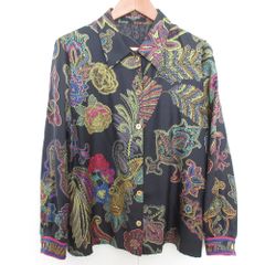 HARU様 美品❤️インディゴ染め❤️パラスパレス 長袖シャツ 花柄 藍