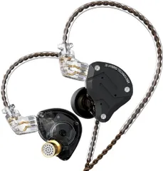 KZ ZS10 PRO イヤホン 有線 4BA+1DD カナル型 ハイエンド イヤモニ 中華イヤホン 耳掛け 高遮音性 アルミニウム合金と樹脂ハウジングデザイン ゲーム ゲーミング イアフォン HIFI音質 インイヤーモニター プロ仕様 低音強化 1年 脱ｍａのサムネイル
