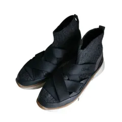 美品 Chloe クロエ SONNIE SNEAKERS ソックススニーカー シューズ 32 20cm相当 ブラック レディース 古着 中古 USEDのサムネイル