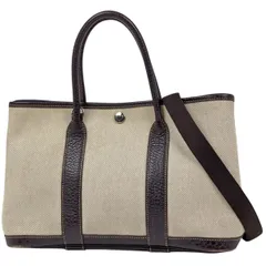 エルメス HERMES ガーデンパーティTPM 2WAY ハンドバッグ トートバッグ トワルアッシュ ナチュラル ブラウン □I レディース 【中古】のサムネイル