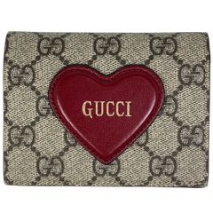 GUCCI 【公式品切れ中！】ハート モチーフ付き カードケース