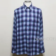 【80sUSA製】ギットマンブラザーズ ネルシャツ メンズ L XL 2XL 美品 青 緑 GITMAN BROS 80年代 アメリカ製 ボタンダウン 長袖 アメリカ古着のサムネイル