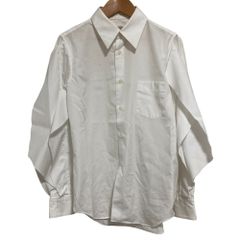 A19838 美品 ローブドシャンブル 98AW 5Bレギュラーカラーシャツ白S 