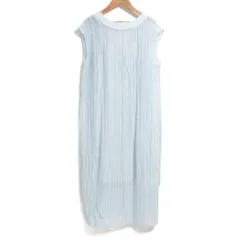 美品 25SS Re.Verofonna ヴェロフォンナ アキロンコラボ楊柳バックオープンワンピース 38サイズ ライトブルー レディース 古着 中古 USEDのサムネイル