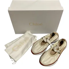 美品 Chloe クロエ ソニー バレリーナ スニーカー サイズ36 23.0cm相当 オフホワイト レディース 古着 中古 USEDのサムネイル