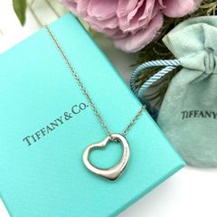 TIFFANY ミルグレイン ハート ペンダント ネックレス - メルカリ