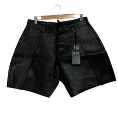 未使用 DSQUARED2 ディースクエアード レザー ショートパンツ サイズ42 ブラック レディース 古着 中古 USEDのサムネイル