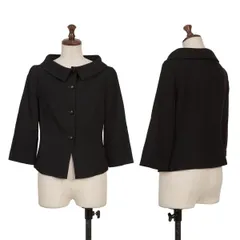 シビラSybilla ウールショートジャケット 黒Mのサムネイル