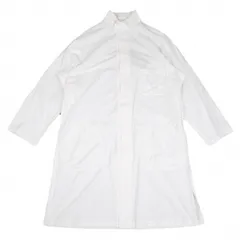 ヨウジヤマモトプールオムYohji Yamamoto POUR HOMME コットンフロントマージンシャツコート 白3のサムネイル