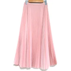 美品 TSURU By MARIKO OIKAWA ツルバイマリコオイカワ ロング プリーツスカート サイズ34 ピンク レディース 古着 中古 USEDのサムネイル