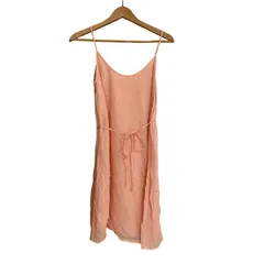  【美品】American Vintage アメリカンビンテージ　キャミソールワンピース　ベルト付き　小花柄　オレンジ　レディース　サイズS【MAN21】のサムネイル