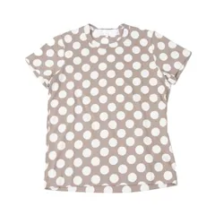 タオtao コットンドットプリントTシャツ モカアイボリーSのサムネイル