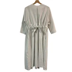 美品 Lin francais d'antan ランフランセダンタン チェックワンピース ライトグレー レディース 古着 中古 USEDのサムネイル