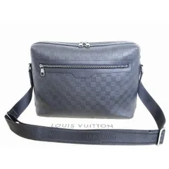 【展示保管品】 LOUIS VUITTON ヴィトン ダミエ アンフィニ カリプソGM A4 斜め掛けバッグ メッセンジャーバッグ オニキス (黒) メンズのサムネイル