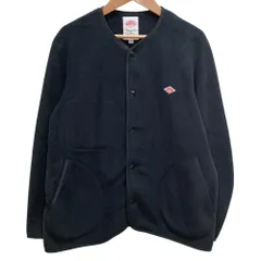 美品 DANTON ダントン ノーカラーフリースジャッケット size36 ブラック レディース 古着 中古 USEDのサムネイル