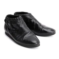ヨウジヤマモト ファムYohji Yamamoto FEMME レザーモックシューズ 黒L(24.5位)のサムネイル
