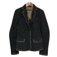 美品 ETRO エトロ ウール シングルジャケット サイズ40 グレー レディース 古着 中古 USEDのサムネイル
