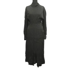 良品 PHOTOCOPIEU フォトコピュー AURELIA GATHERD DRESS ギャザード ドレス ワンピース ロング 36 黒 ブラック レディース 古着 中古 USEDのサムネイル