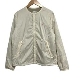 良品 26SS DANTON ダントン INSULATION COLLARLESS JACKET インサレーション カラーレスジャケット DT-A0632 Sサイズ トープ ベージュ レディース 古着 中古 USEDのサムネイル