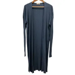 美品 AGNONA アニオナ コットンシルク ニットロングカーディガン M ブルー レディース 古着 中古 USEDのサムネイル
