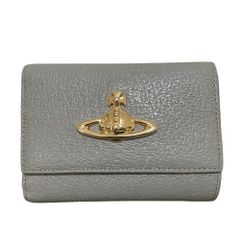 極美品 ヴィヴィアンウエストウッド 二つ折り財布 オーブ レザー