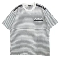 良品 GREEN CLUBS グリーンクラブ ボーダー Ｔシャツ カットソー 半袖 サイズ3 白 ホワイト 黒 ブラック メンズ 古着 中古 USEDのサムネイル