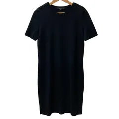 美品 GUCCI グッチ コットンナイロン ニット ショートスリーブ ワンピース サイズM ブラック レディース 古着 中古 USEDのサムネイル