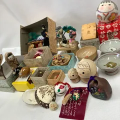 現状品】昭和レトロ　和風雑貨　民芸品　お土産　たくさんまとめ売り　Y819