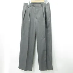【三重本店】 中古 AURALEE | オーラリー BLUEFACED WOOL TWO-TUCK SLACKS ブルーフェイスウール２タックスラックス ウールパンツ A25AP05BS グレー サイズ：2 【107】