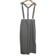 良品 24SS THE RERACS ザリラクス エディション別注 サスペンダー ペンシルスカート 36サイズ スモークグリーン レディース 古着 中古 USEDのサムネイル