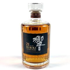 古酒 SUNTORY 響 21年 ミニボトル 旧デザインの黒文字・金文字仕様