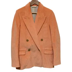 美品 Acne Studios アクネストゥディオズ コーデュロイ テーラードジャケット FN-WN-SUIT000134 サイズ32 ピーチオレンジ レディース 古着 中古 USEDのサムネイル