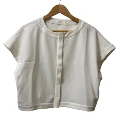 美品 25AW GALERIE VIE ギャルリーヴィー トゥモローランド ダブルクロス ワイドフィットベスト サイズF ホワイト レディース 古着 中古 USEDのサムネイル