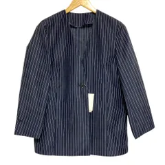 未使用 25SS IENA イエナ シアー ノーカラージャケット 25010900401010 サイズ36 ネイビー レディース 古着 中古 USEDのサムネイル