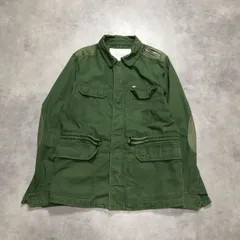 GQ5898◇DIESEL : ミリタリージャケット◇M◇カーキ ディーゼル エルボーパッチ