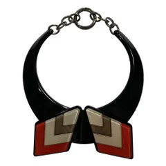 良品 EMPORIO ARMANI エンポリオアルマーニ チョーカー サイズTU ブラック レディース 古着 中古 USEDのサムネイル