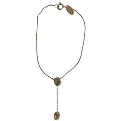 良品 Paul Smith Women ポールスミス ウーマン 英国製 SV925  チェーンブレスレット アクセサリー ガンメタカラー レディース 古着 中古 USEDのサムネイル