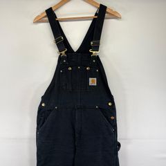 Carhartt カーハート ダブルニーオーバーオールW30L30 ブラック - メルカリ