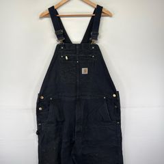 Carhartt BLK ブラック ダック Wニー ワーク オーバーオール - メルカリ