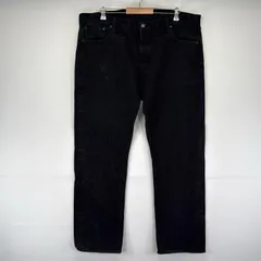 古着 リーバイス Levi's デニム パンツ 501 ボタンフライ ストレート w42×L32  ブラック系 メンズ