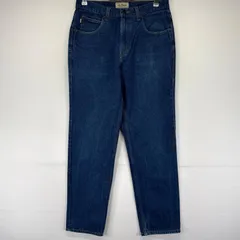 古着 エルエルビーン L.L.Bean デニム パンツ 5ポケット ストレート レザーパッチ w32×L30  ブルー系 メンズのサムネイル
