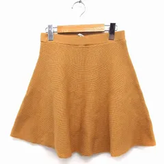 アーバンリサーチ サニーレーベル URBAN RESEARCH Sonny Label フレアスカート ミニ ニット 無地 ウール混 F キャメル 茶 /FT34のサムネイル