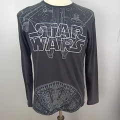 STARWARS　スターウォーズ 長袖Tシャツ ロンT ブラック　Мサイズ　【1012】のサムネイル