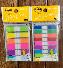 2種セット 3M ポスト・イット 透明見出し6色 透明スリム見出し9色 Post-it ポストイット ふせん 付箋のサムネイル